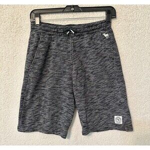 Abercrombie Fitch‎ Kids Size 13/14 Shorts Black/Gray The Knee Length Athletic